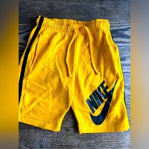 Nike shorts yellow